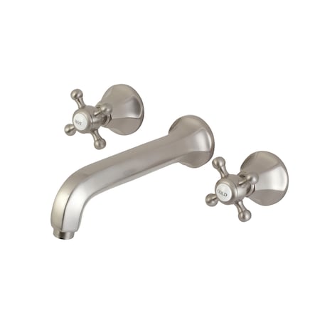 Metropolitan Roman Tub Faucet, Brushed Nickel, Wall Mount KS4028BX